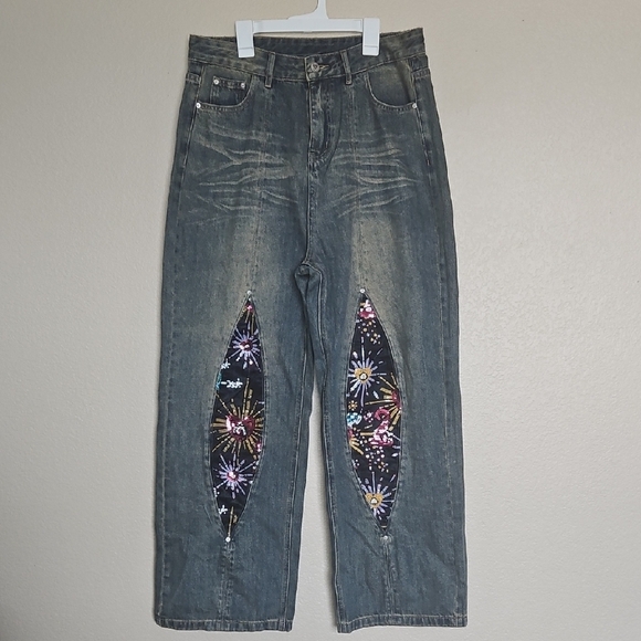 Elfric Eden Denim - Aelfric Eden Firework Beadwork Loose Jeans